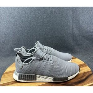 Adidas Mens Athletic NMD R1 Sz 12 Grey White Casual Shoes Sneakers EE8817